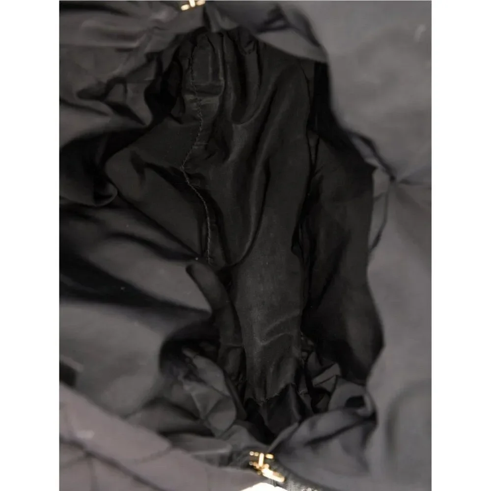 marc jacobs Authentic Solid Black  nylon quilted backpack